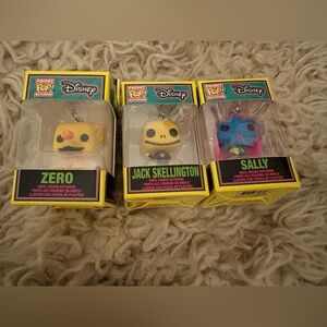 Disney Pocket Pop! Keychain by Funko - Jack, Sally and Zero